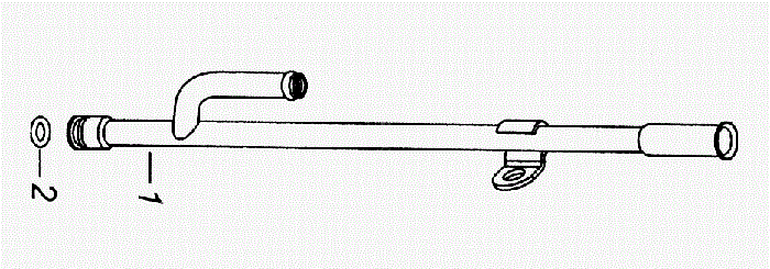 купить Трубка указателя ЕВРО ( направляющая ) щупа ( 280 мм )